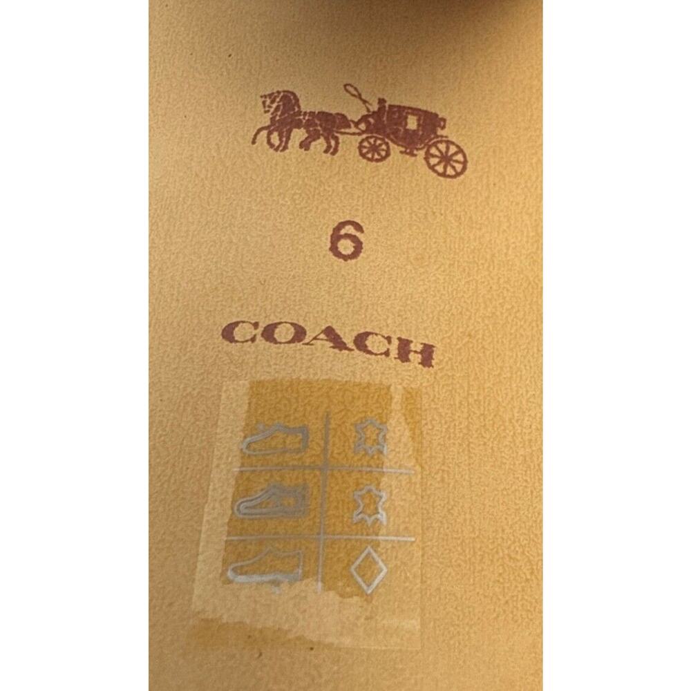 Coach Margaret Sandal Womens 6 Red Leather Studded Block Heel Ankle Strap - Picture 15 of 16